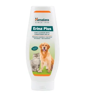 Himalaya Erina Plus Coat Cleanser w Conditioner For Dogs & Cats (Antibacterial & Antidandruff)