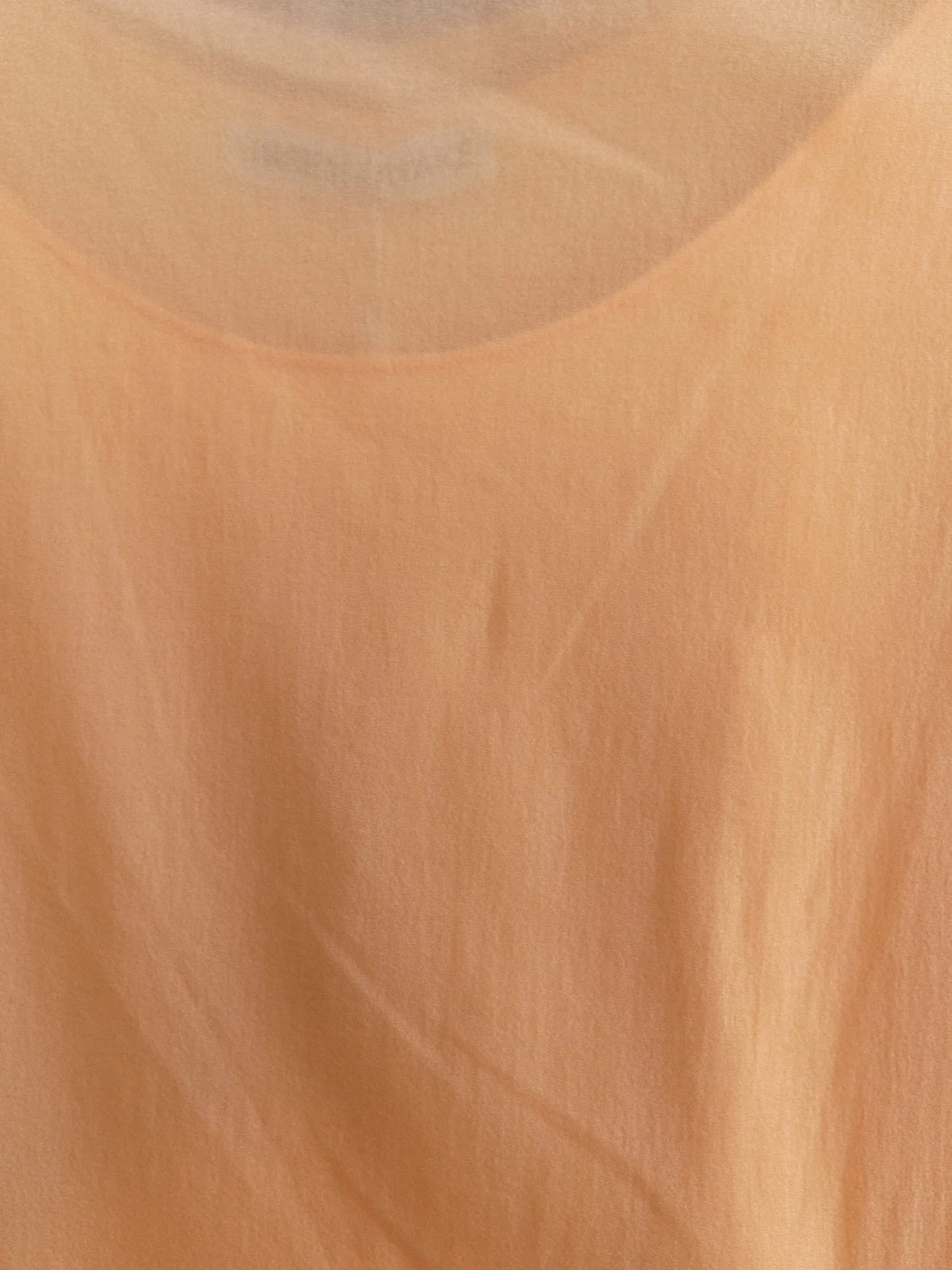 Issey Miyake apricot double layered knit sleeveless dress - S M