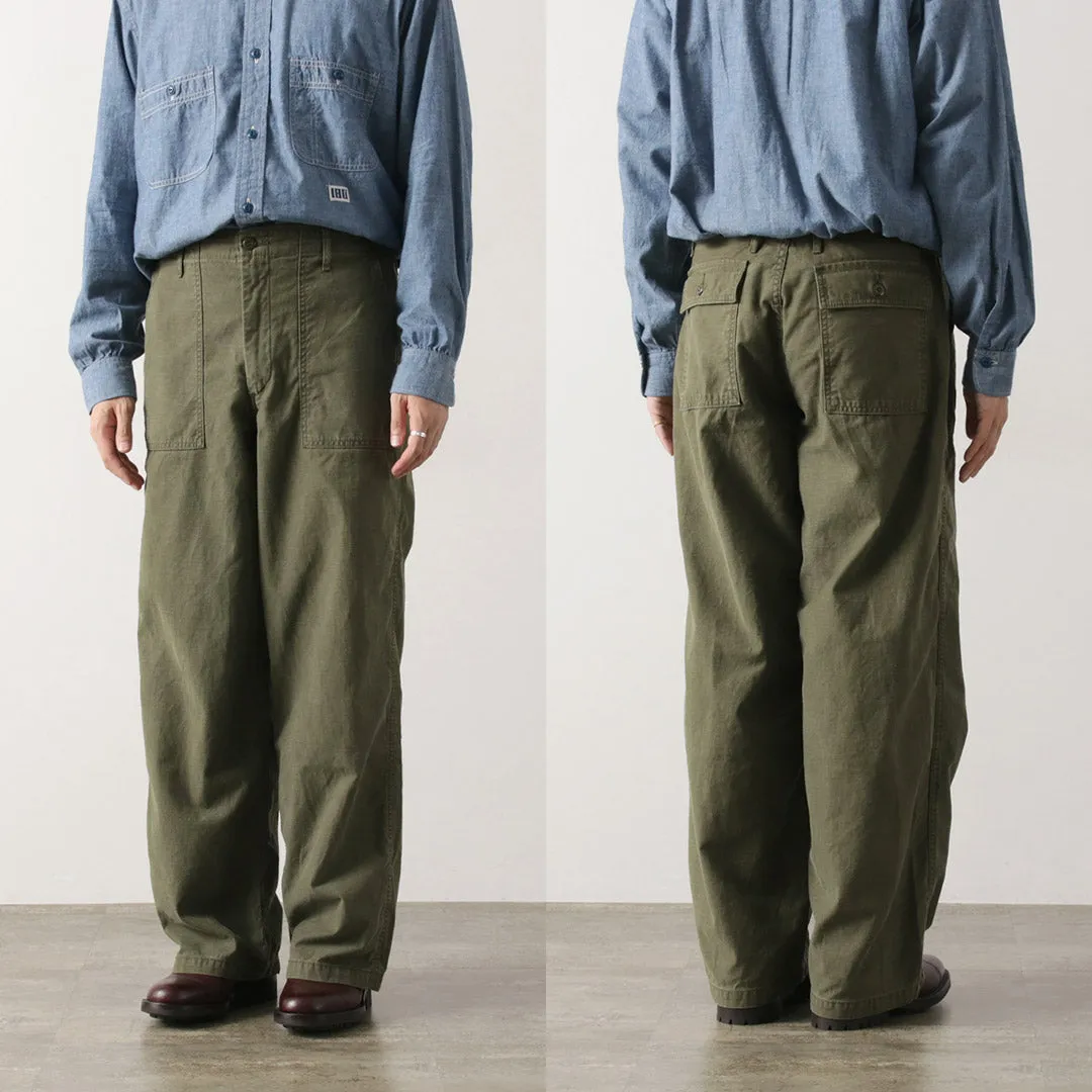 JAPAN BLUE JEANS / Wide Baker Pants Sulphur-dyed Back Satin