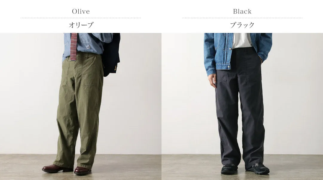 JAPAN BLUE JEANS / Wide Baker Pants Sulphur-dyed Back Satin