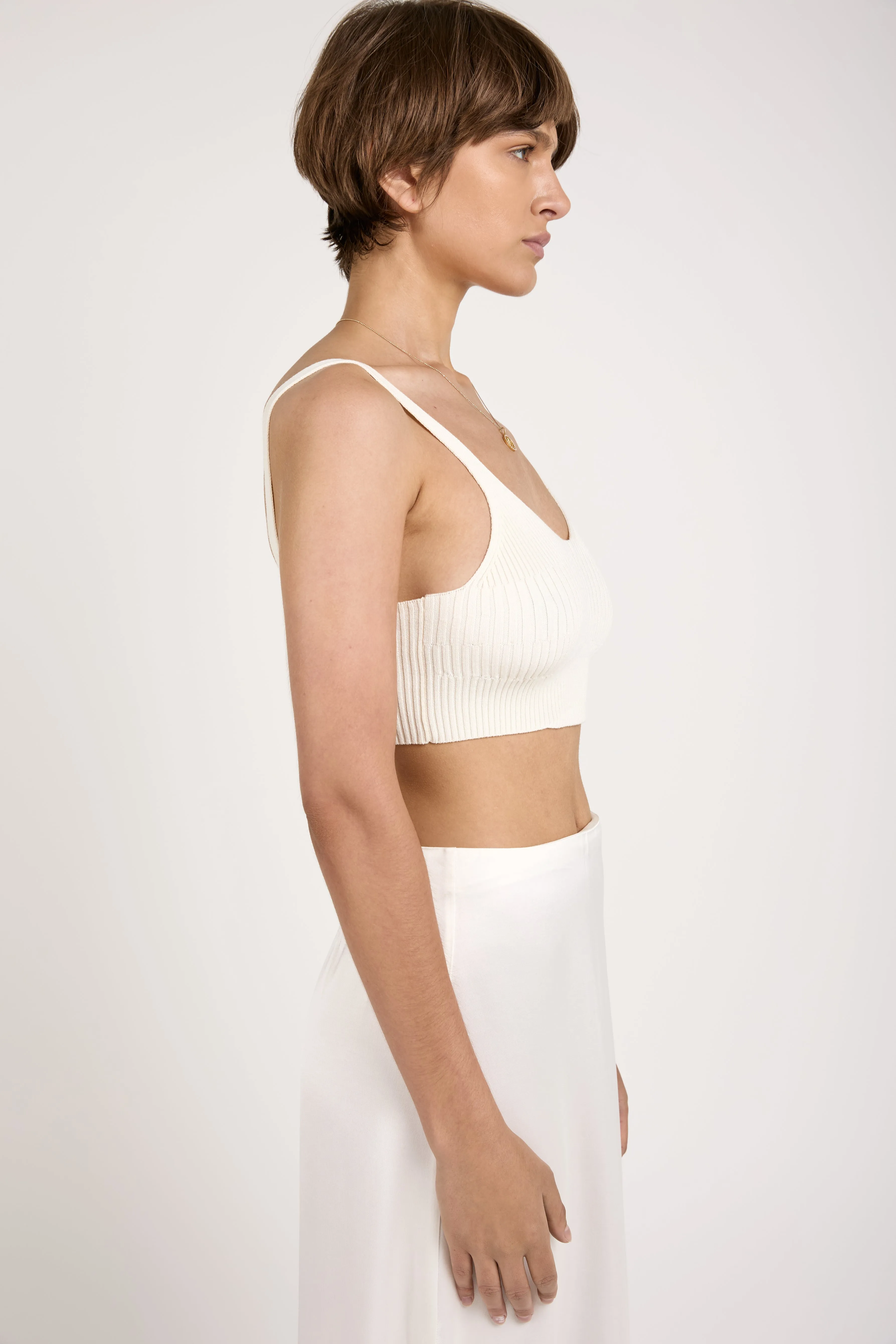 Joan Bralette Top in Crème