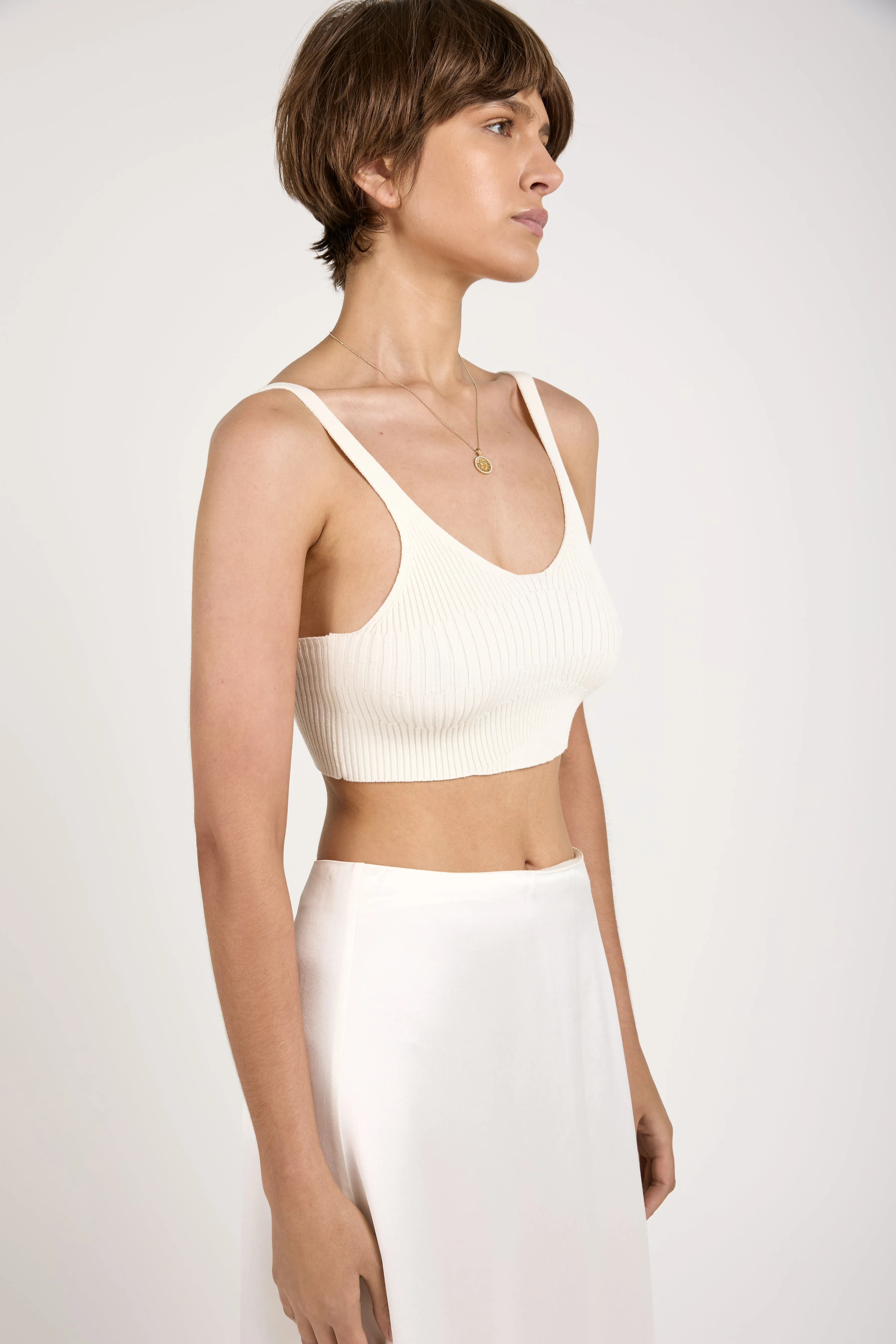 Joan Bralette Top in Crème