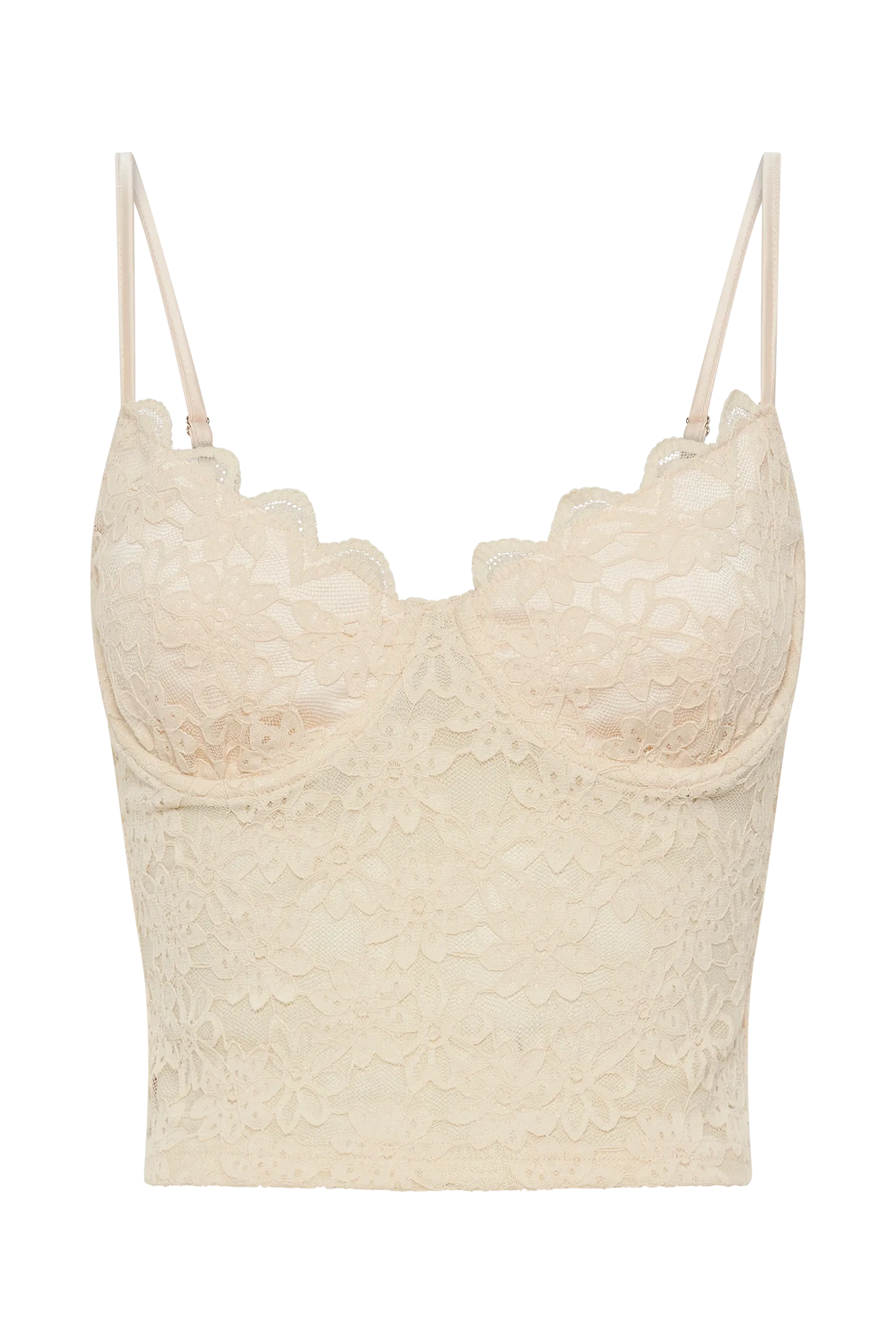 Joey Lace Corset Top - Ivory