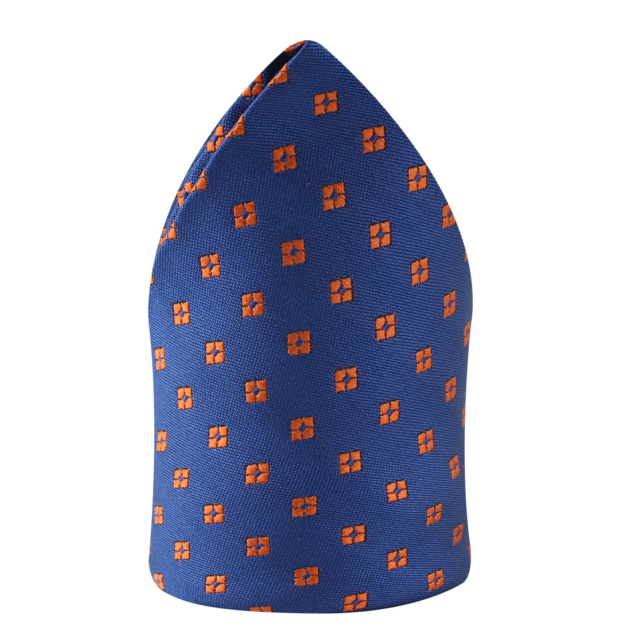 Kavove The Twining Dash Blue Pocket Square