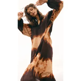 Kia dress in the most beautiful print / 100158 - Brown Printed