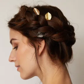 Leaf Hair Clips Set of 3