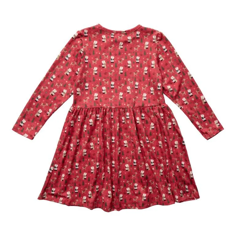 Liberte KIDS Alma - Kjole m. julemotiv