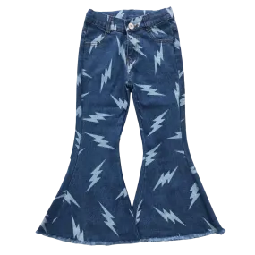 Lightning Blue Denim Bell Bottoms