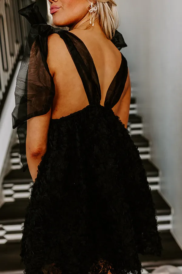 Lost In Your Eyes Mini Dress In Black