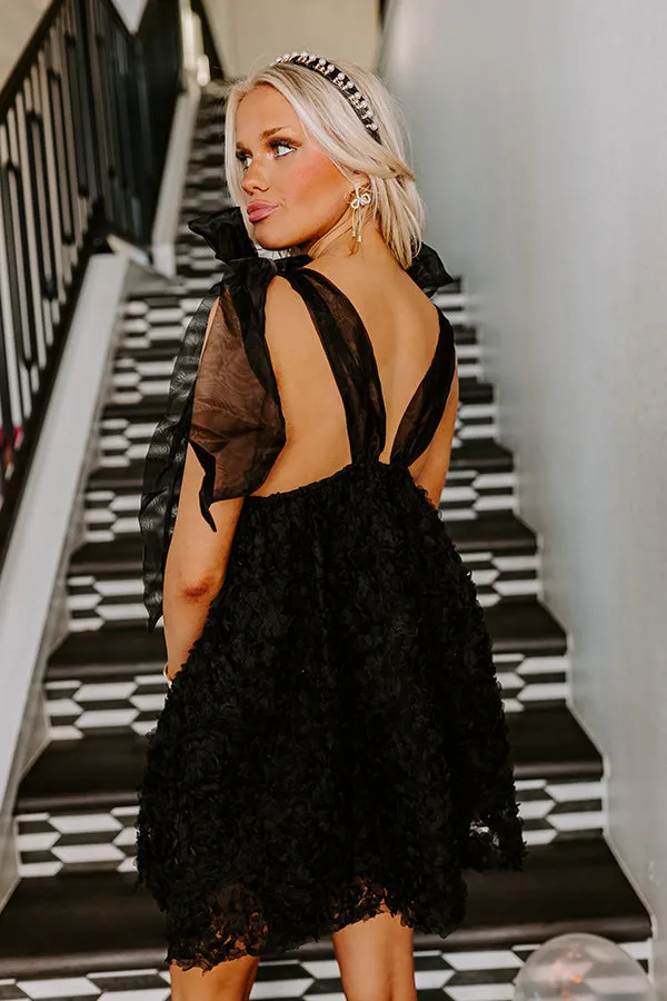 Lost In Your Eyes Mini Dress In Black