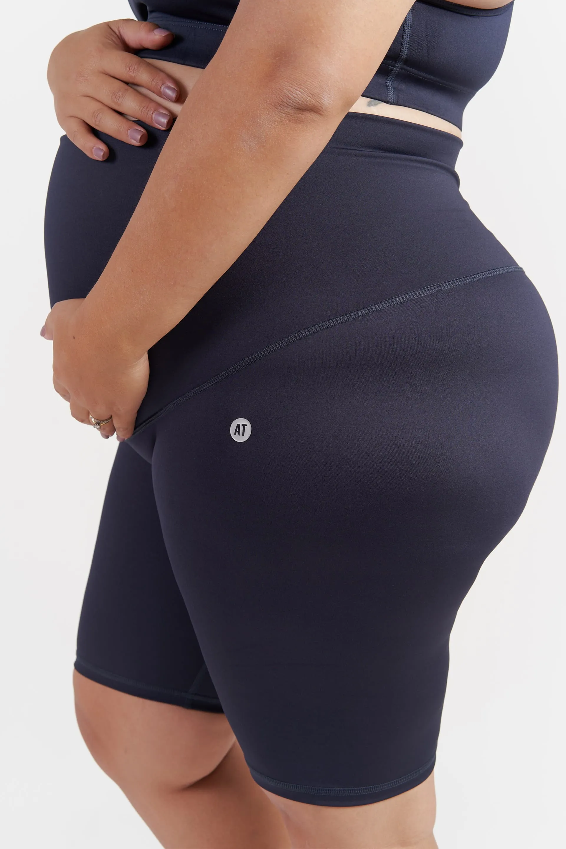 Mama Maternity Bike Shorts - Navy