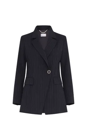 Marella Vanto Gabardine Jacket Navy