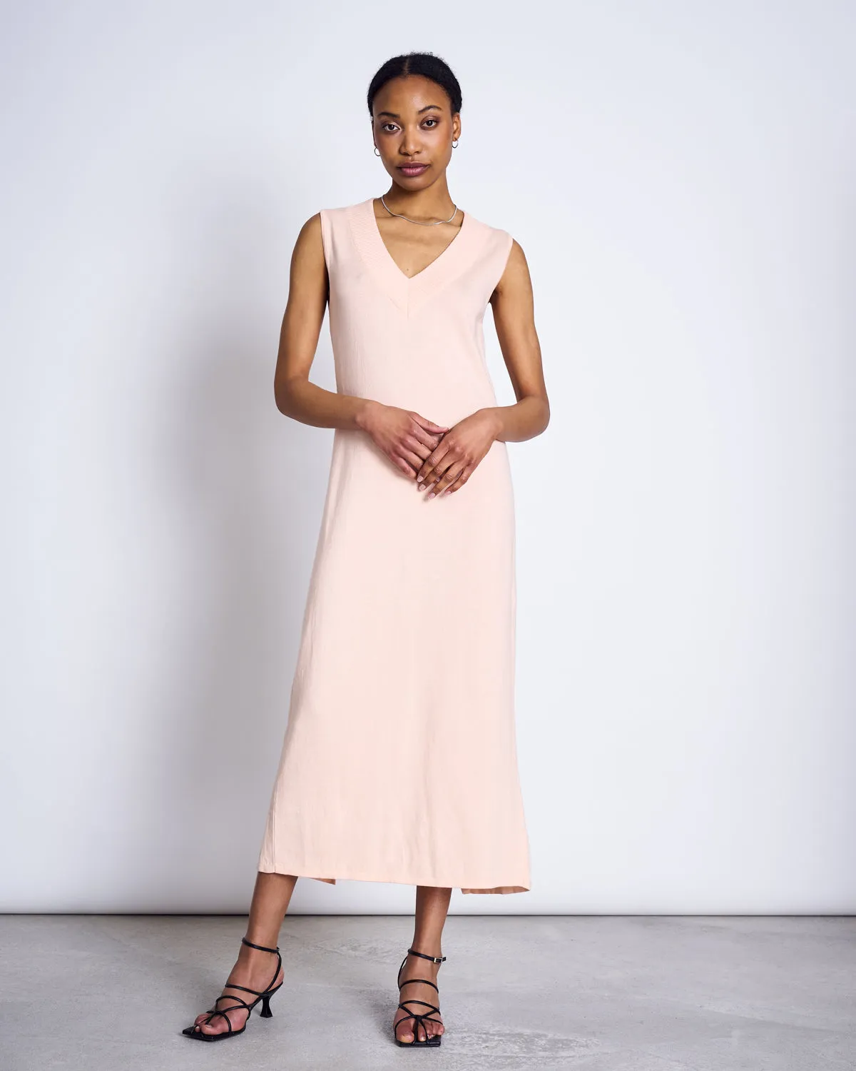 MAXI DRESS BRAGA CANTALOUPE GOTS