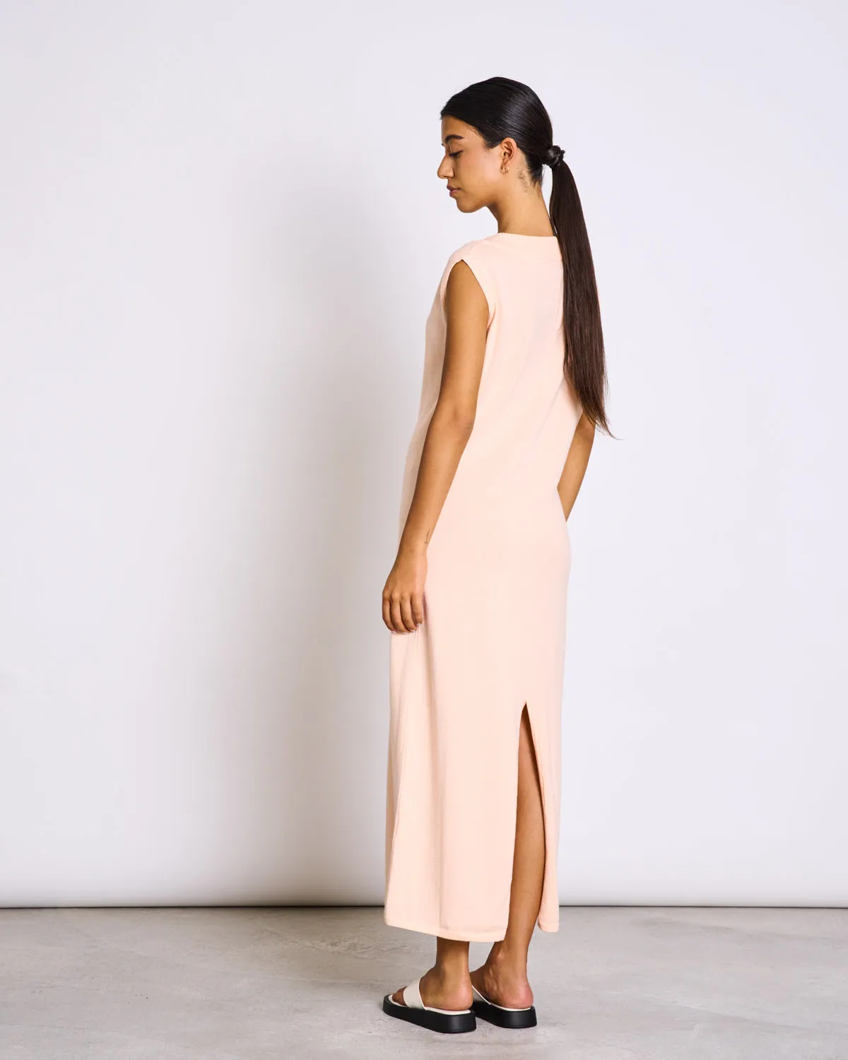 MAXI DRESS BRAGA CANTALOUPE GOTS
