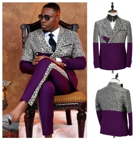 Men's 2 Pc Suit - Men's Double Breasted Blazer   Pants 2 Pc Suit