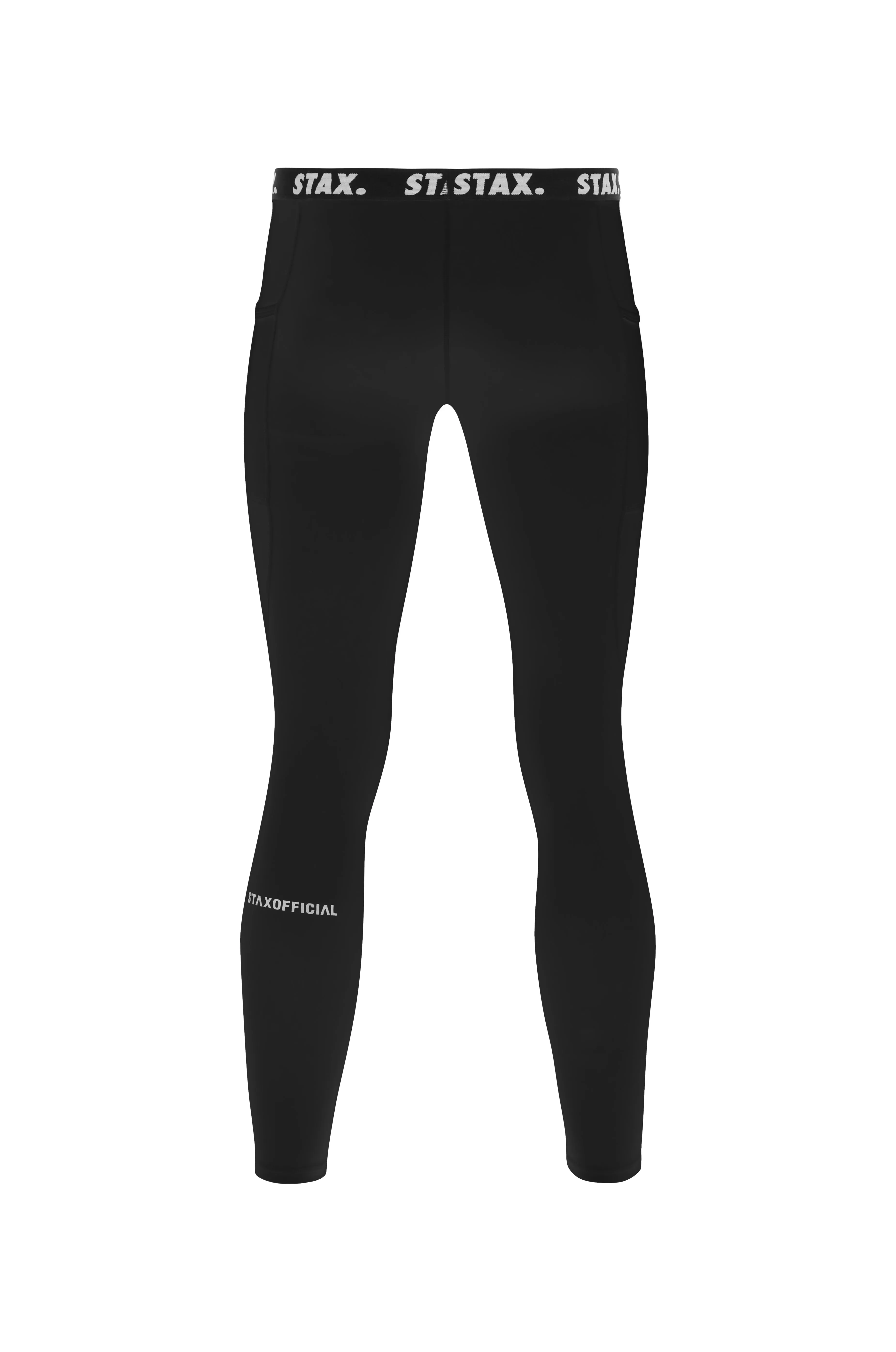 Mens Compressive Phone Pocket Tights - Black