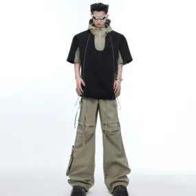 Men's Oversized High Streetwear Hoodie and Cargo Pants Set