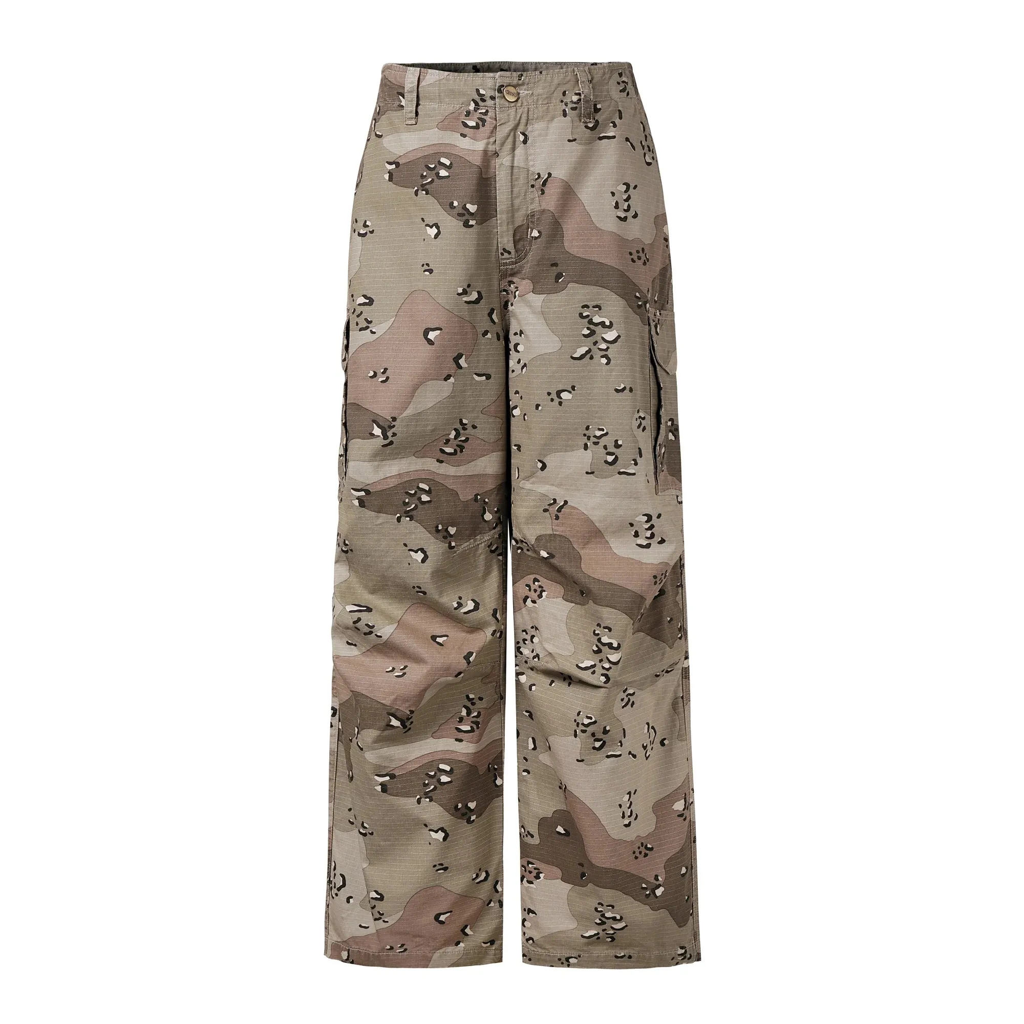 men's trend ruffian handsome japanese streetwear High Street Umbrella Fall Camouflage Broad Legged Workwear men's pants