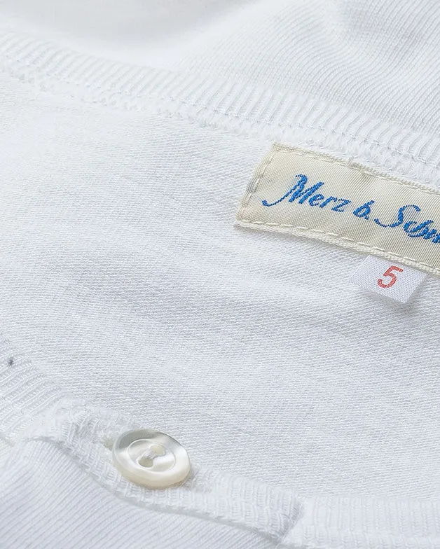 Merz B Schwanen Good Originals 206 8.6oz Loopwheeled Henley - White