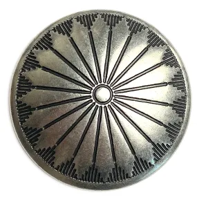 Mesa Sunflower 1.5" Screw-Back Concho 1-1/2" Nickel Silver  # SW-227