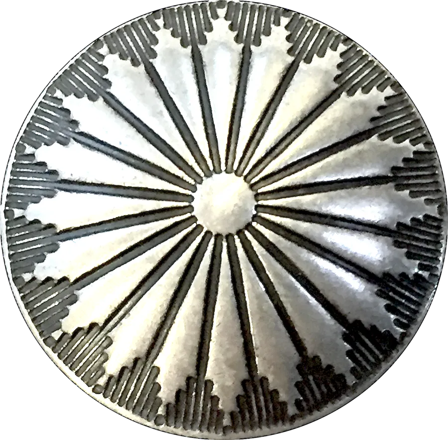 Mesa Sunflower 1" Screw-Back Nickel Silver #SW-229