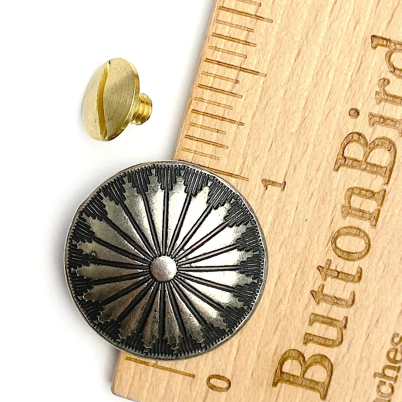 Mesa Sunflower 1" Screw-Back Nickel Silver #SW-229
