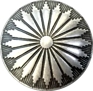 Mesa Sunflower 1" Screw-Back Nickel Silver #SW-229