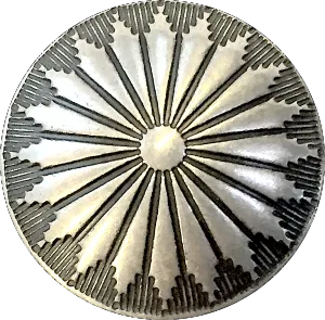 Mesa Sunflower Large Concho Style Shank Back Button 1.25"  #SW-99