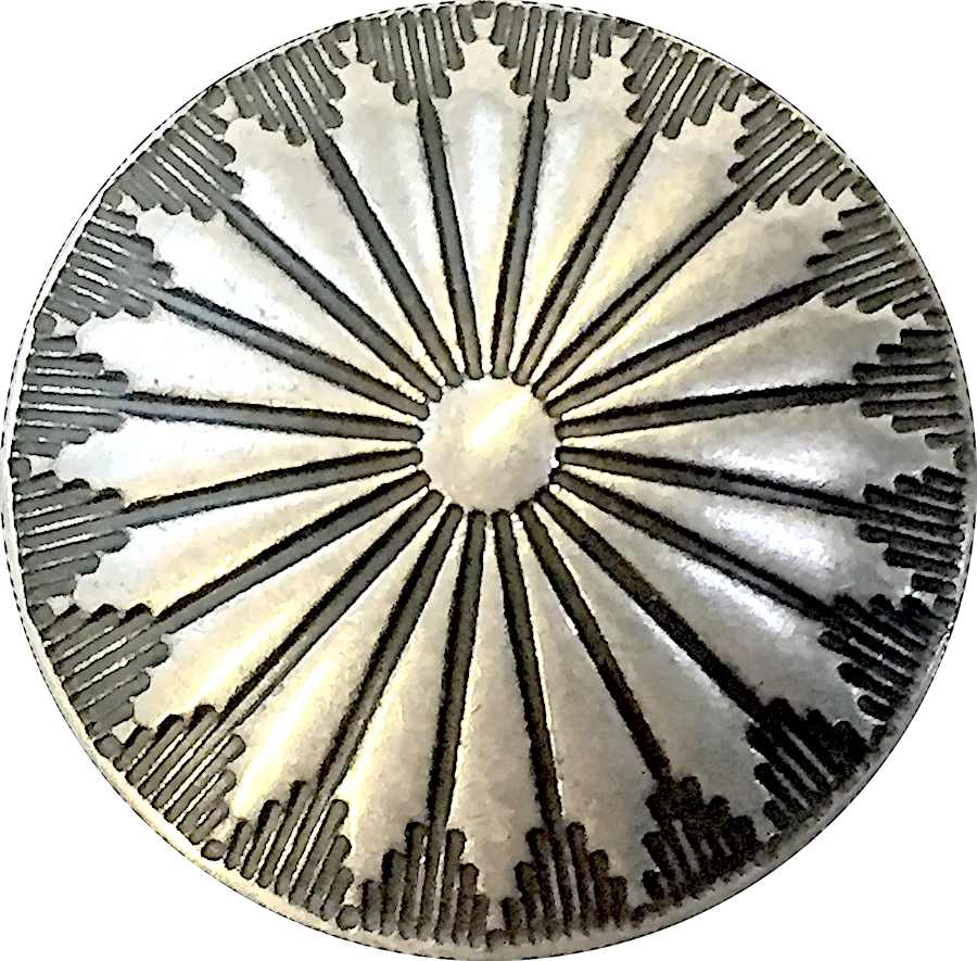 Mesa Sunflower Large Concho Style Shank Back Button 1.25"  #SW-99