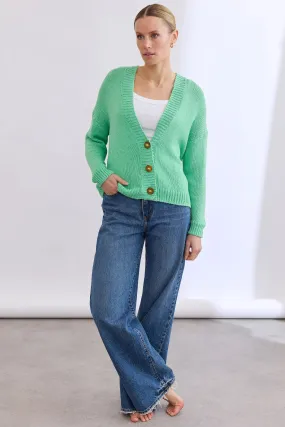 Mia Fratino Addy Cardigan - Cotton/Hemp - Jade
