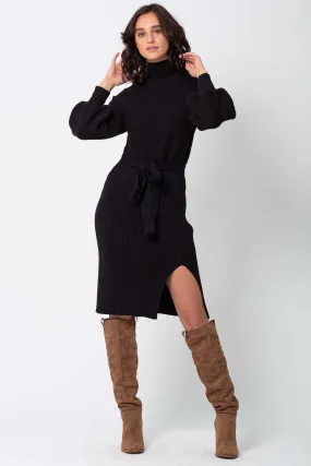 Milano Black Sweater Dress