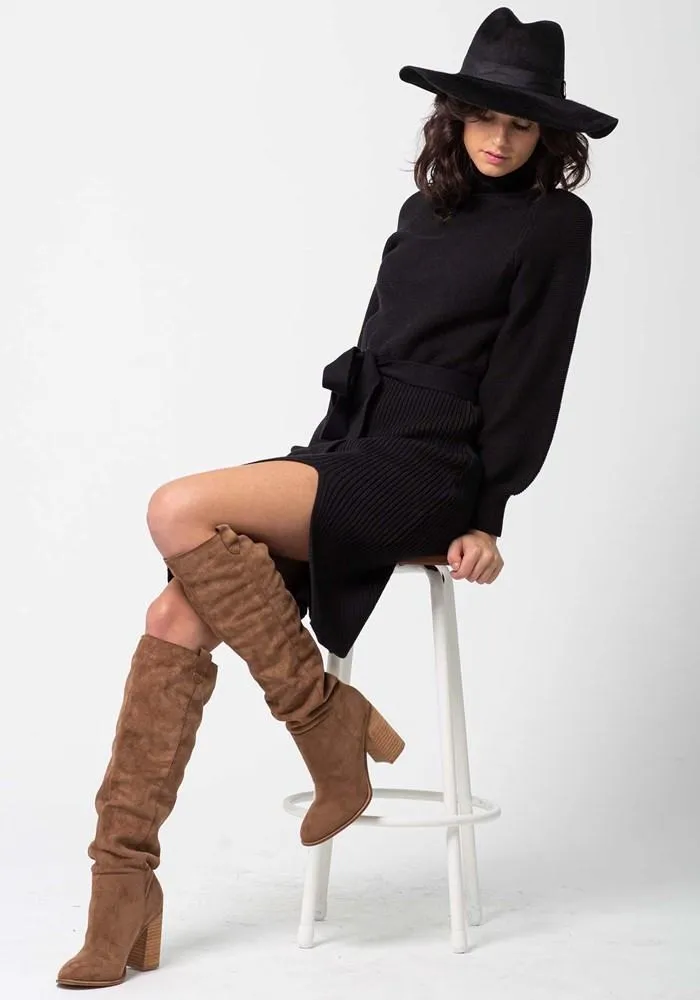 Milano Black Sweater Dress
