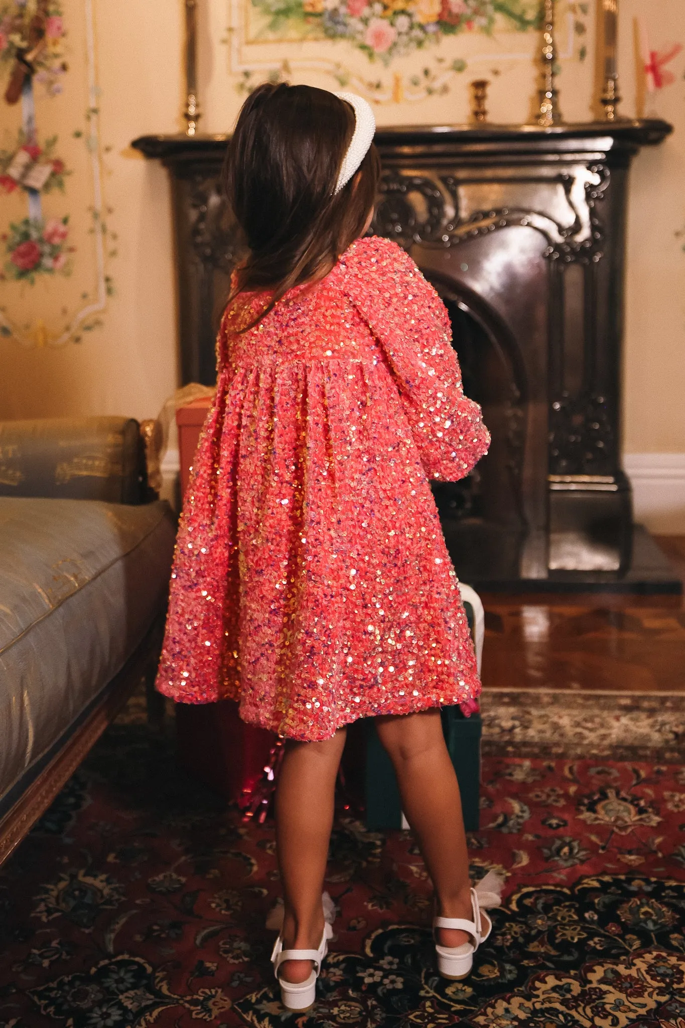 Mini Jewel Dress in Pink Sequin - FINAL SALE