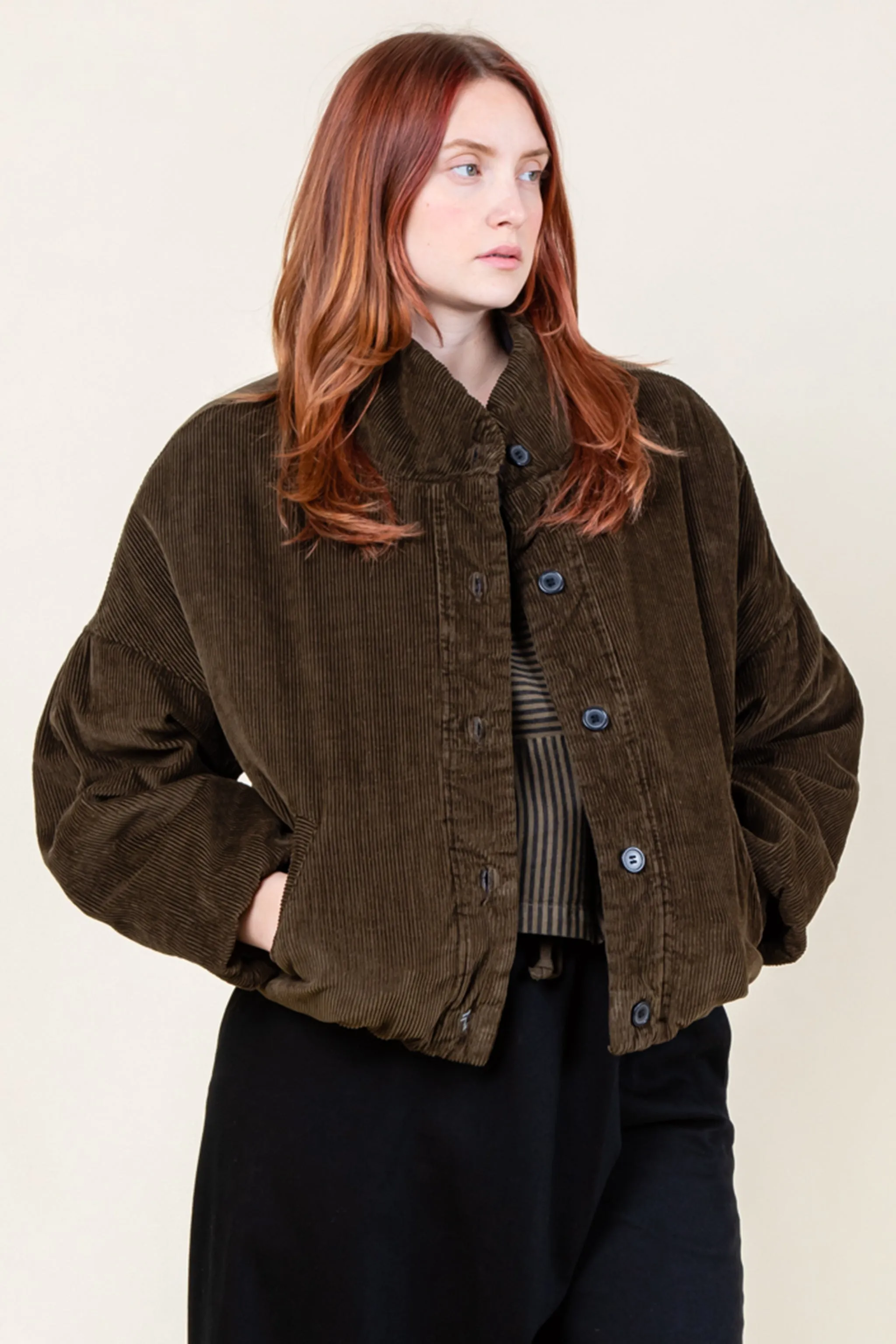 Nightliner in Dark Olive Corduroy