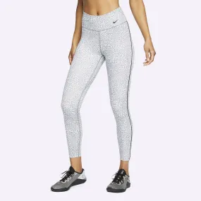 Nike - Women's Leopard Mid-Rise 7/8 Tights - SMOKE GREY/BLACK