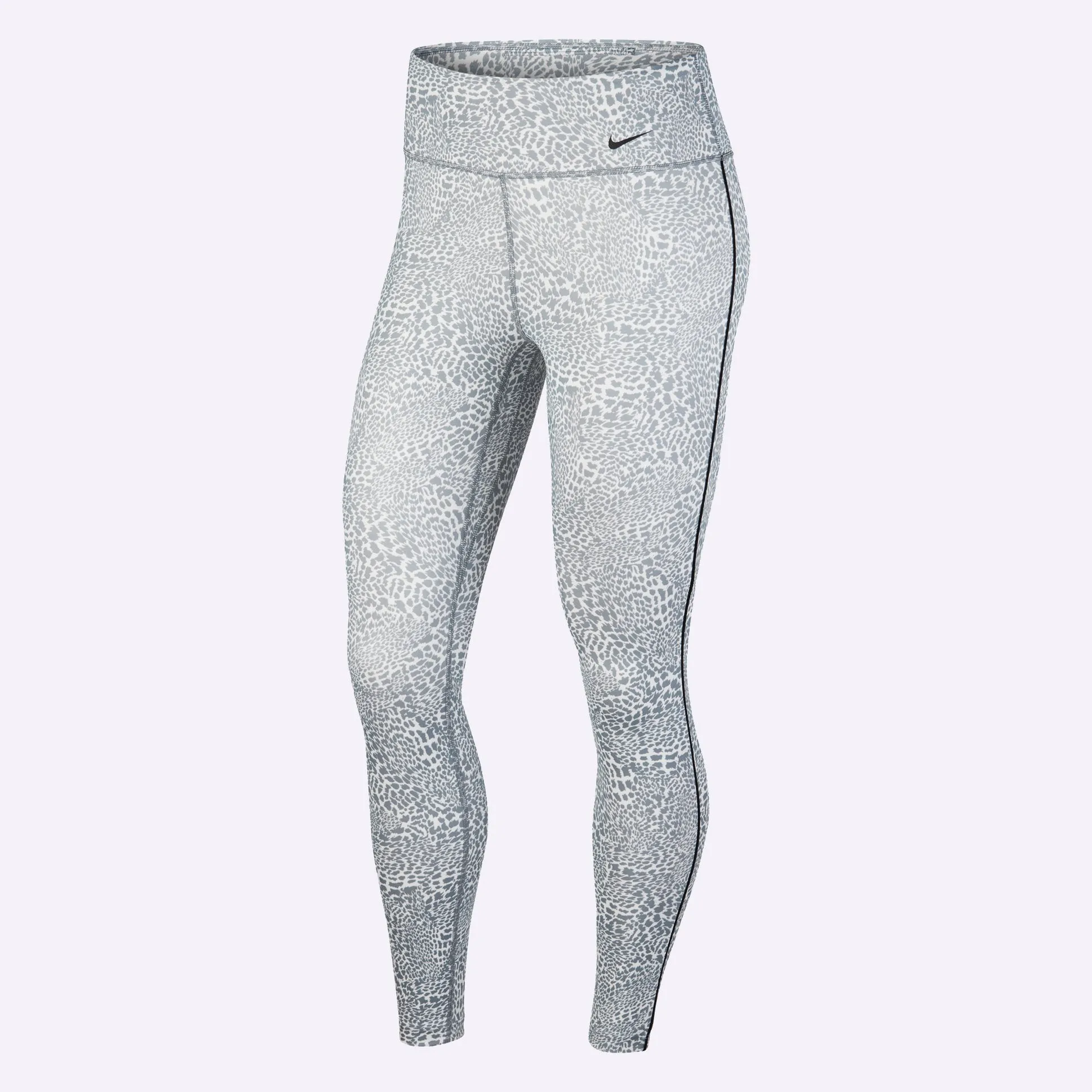 Nike - Women's Leopard Mid-Rise 7/8 Tights - SMOKE GREY/BLACK