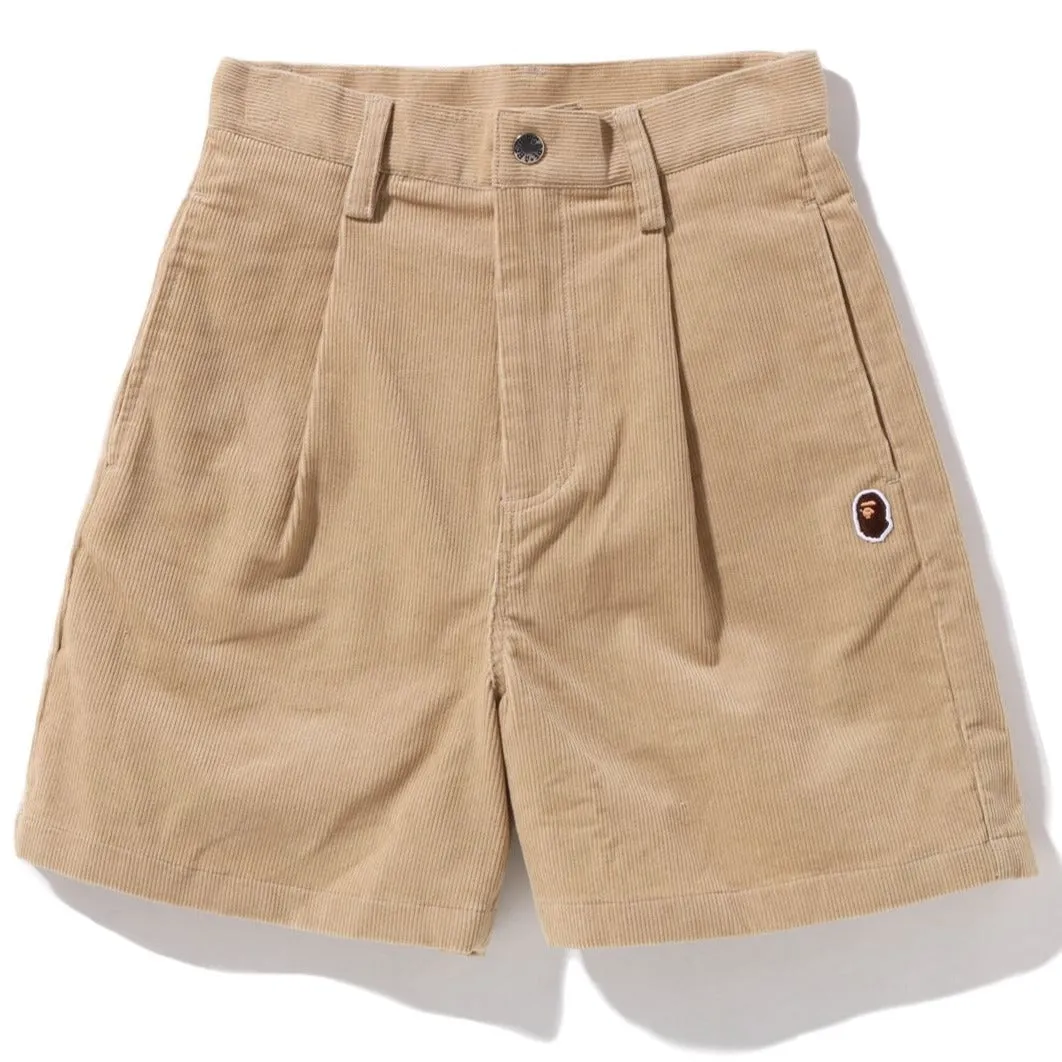 ONE POINT CORDUROY SHORTS LADIES