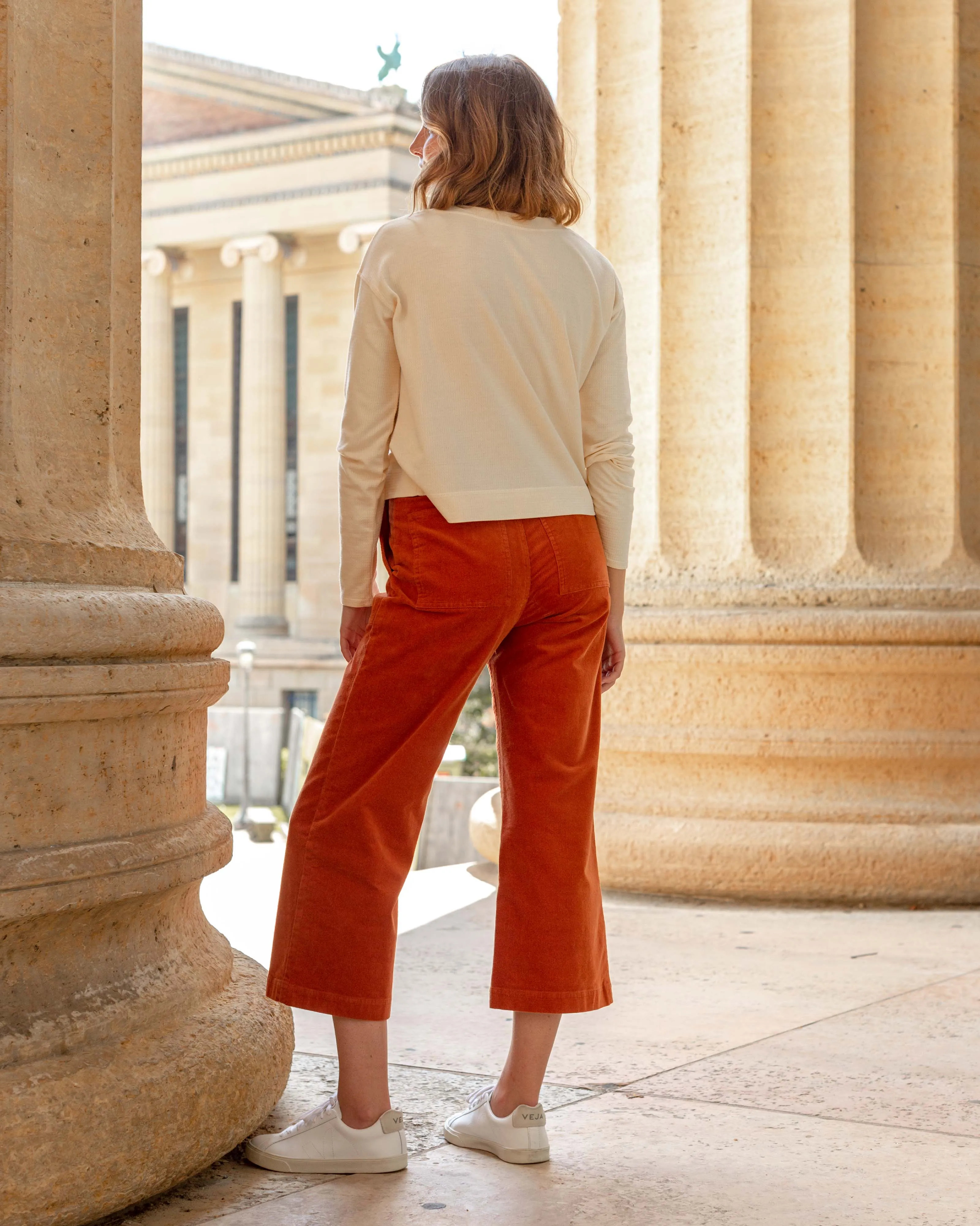 Organic Wide Leg Corduroy