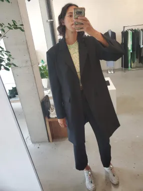 Oversize Long Blazer - Black