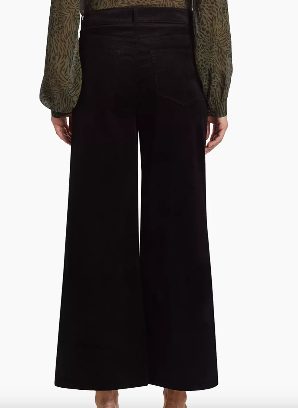 Paige Corduroy Harper Ankle Black
