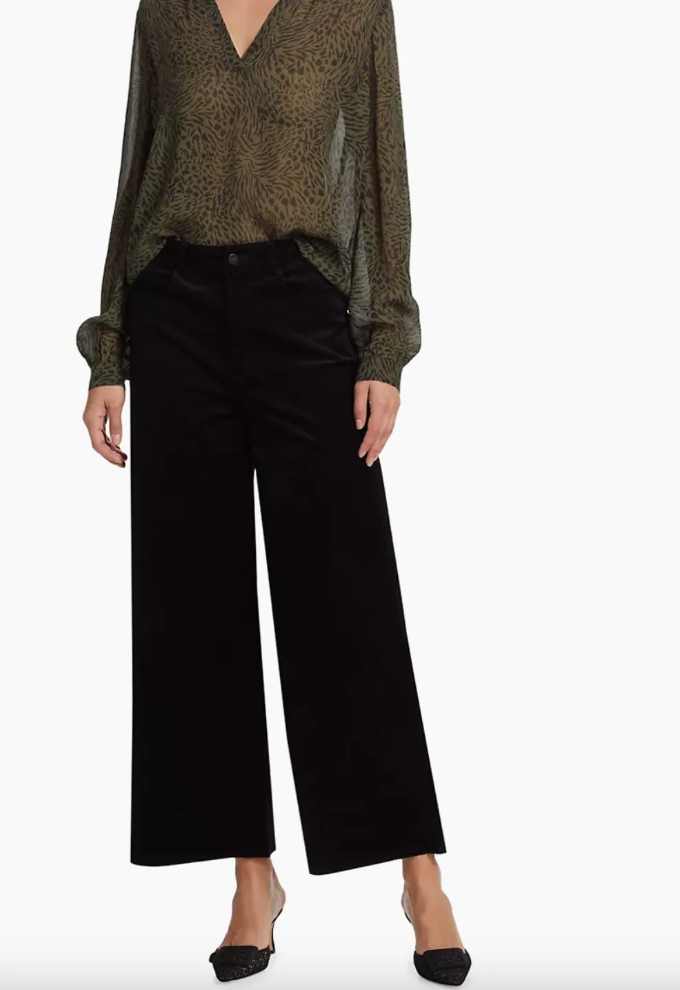 Paige Corduroy Harper Ankle Black