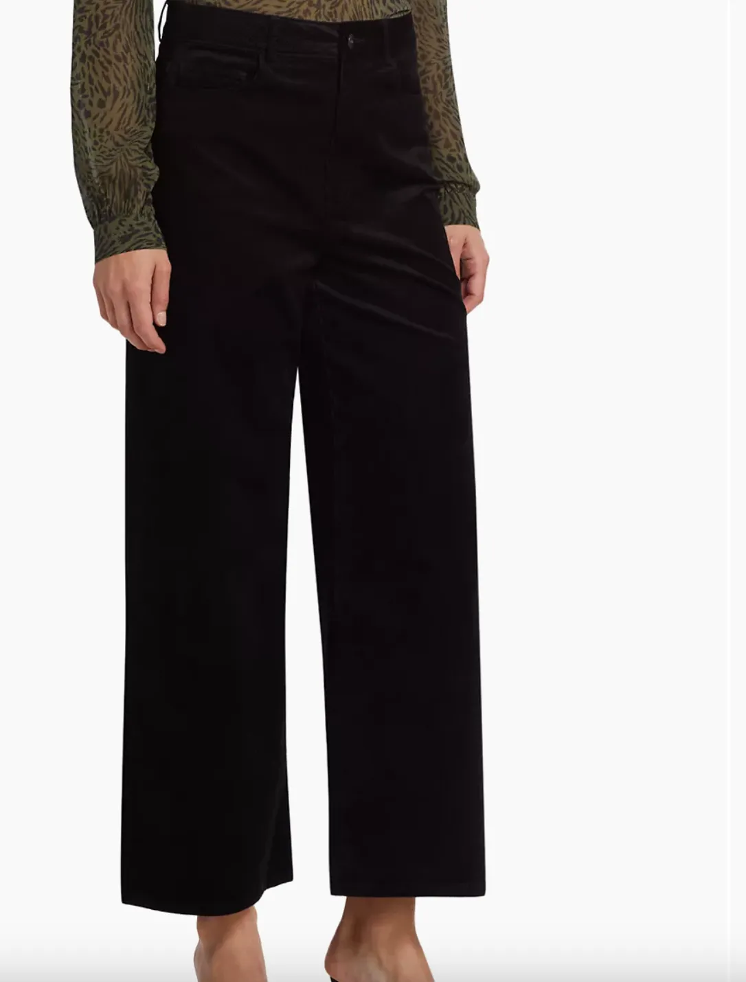 Paige Corduroy Harper Ankle Black