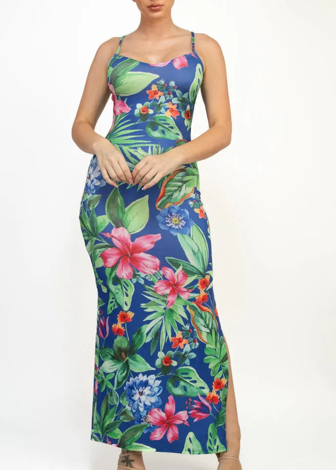 PARADISE DREAMING DRESS- ROYAL BLUE