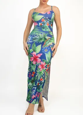 PARADISE DREAMING DRESS- ROYAL BLUE