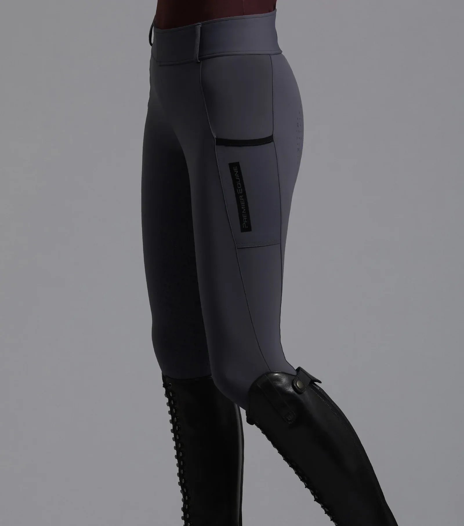 PEI Concerto Ladies Riding Tights (Grey)