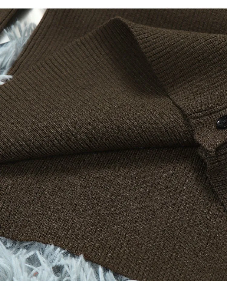 Pre Order:  Crossbody Army Green Knit Dress
