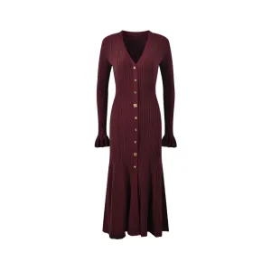 Pre Order: Slim Knit Fish Tail Long Dress