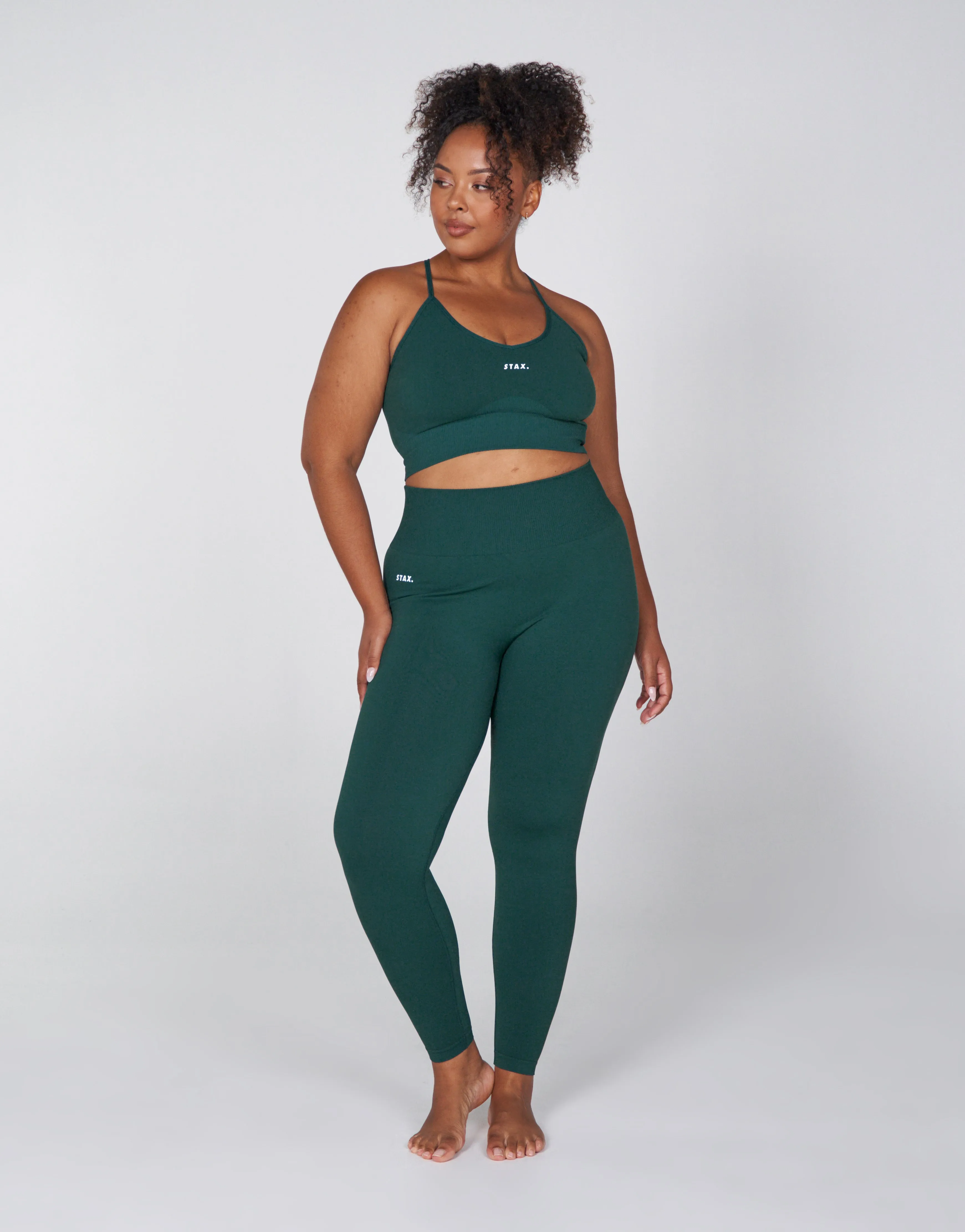 Premium Seamless Favourites Tights - Pine