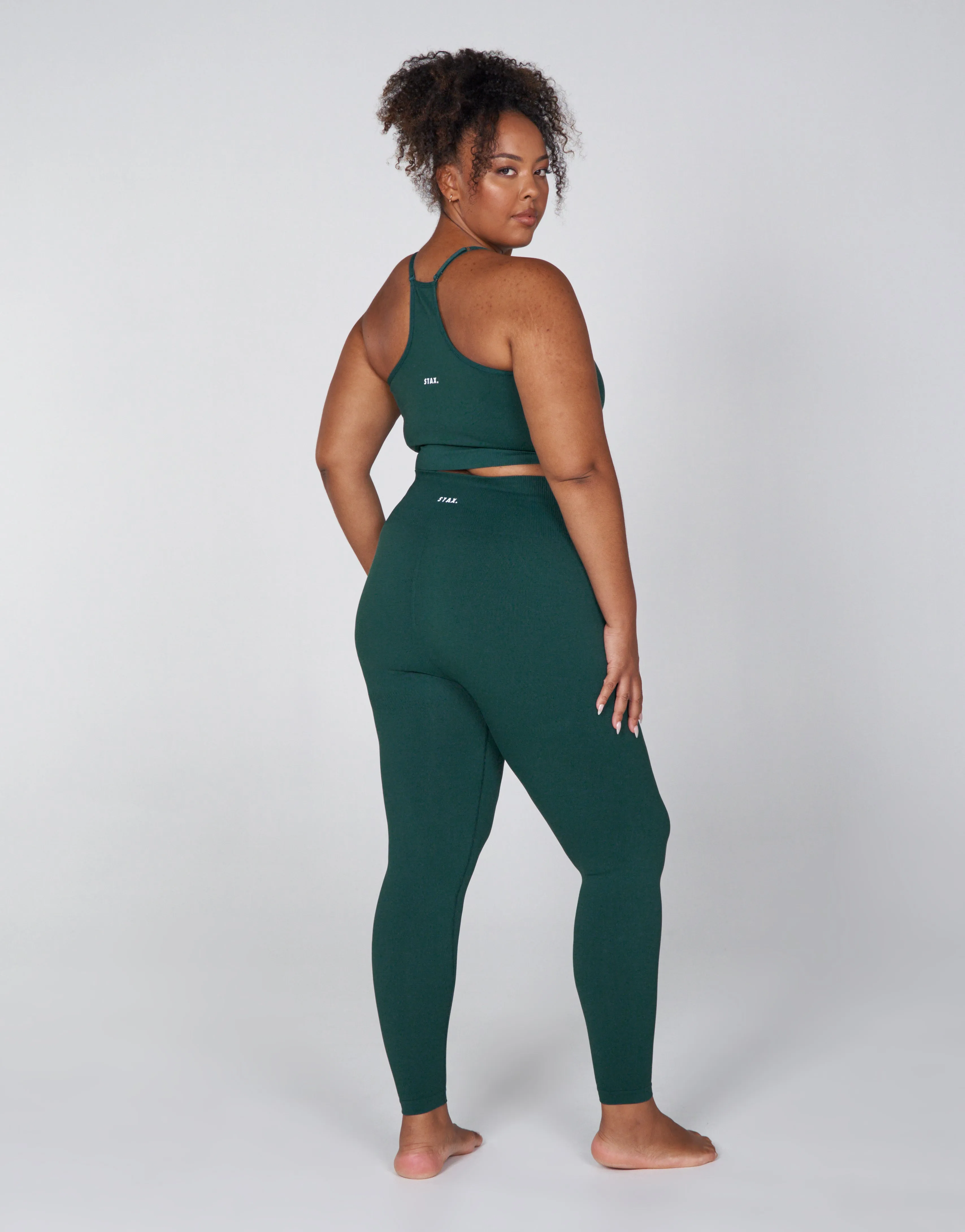 Premium Seamless Favourites Tights - Pine