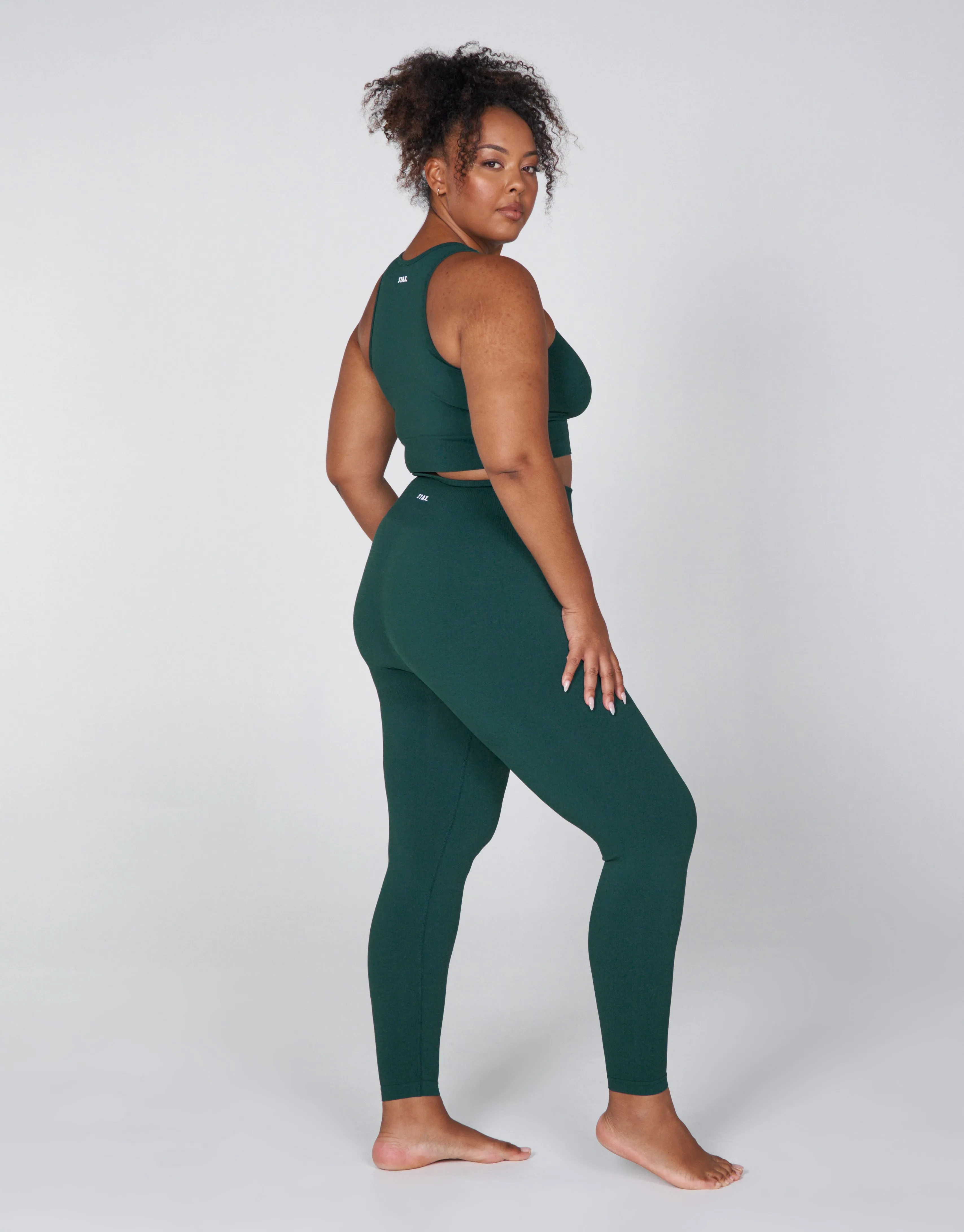 Premium Seamless Favourites Tights - Pine